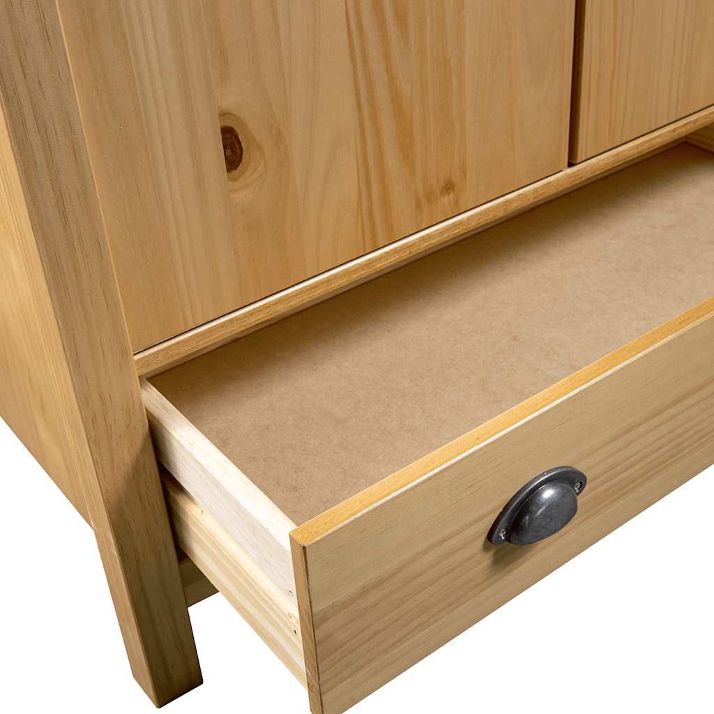 Hill 2-door wardrobe, 89x50x170 cm, solid pine wood