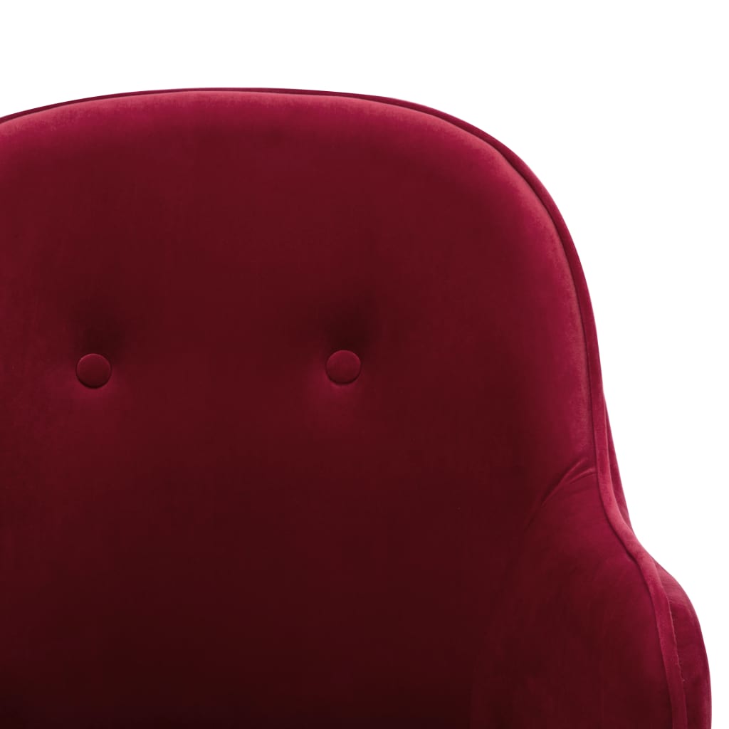 Rocking chair, wine red, velvet