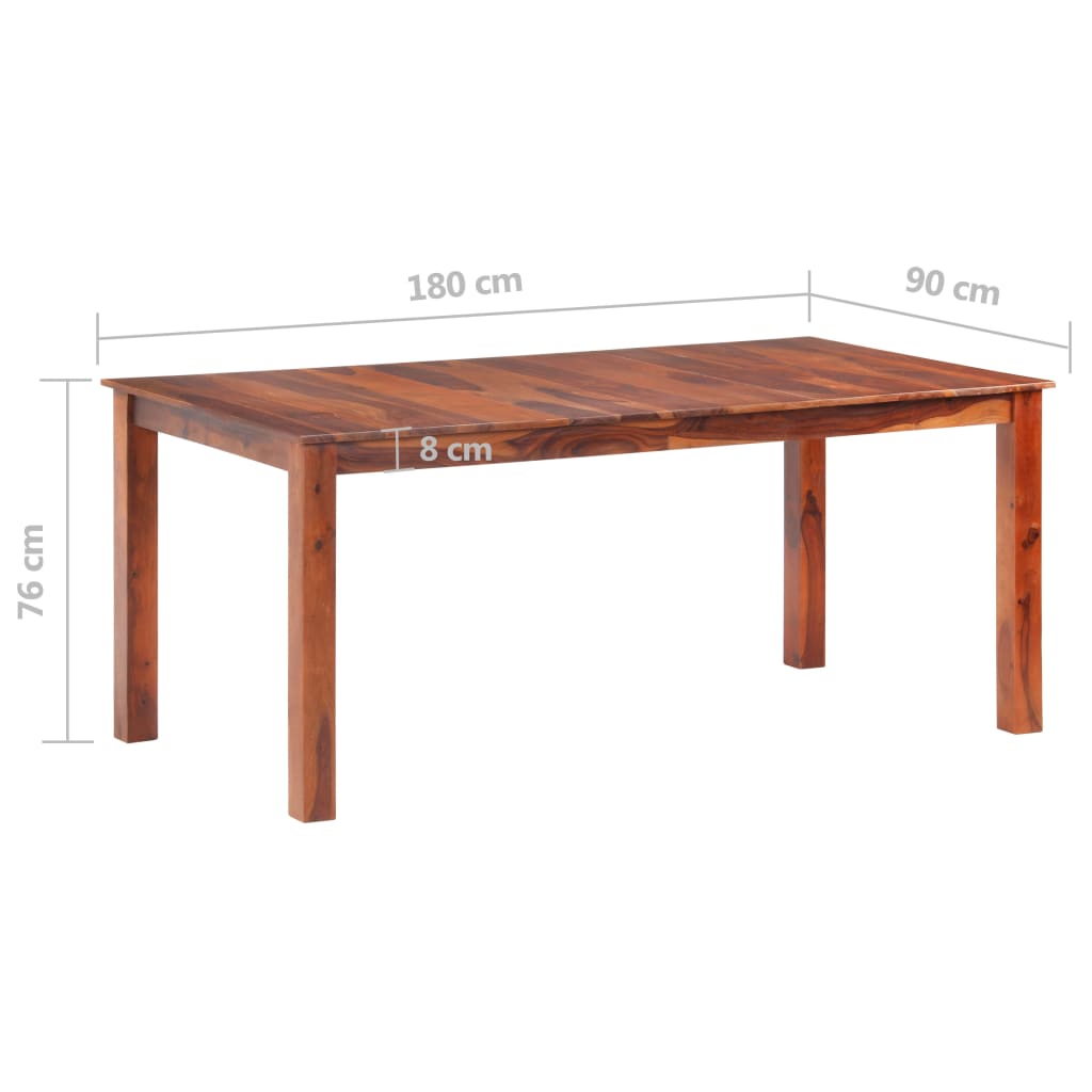 Kitchen table, 180x90x76 cm, solid wood