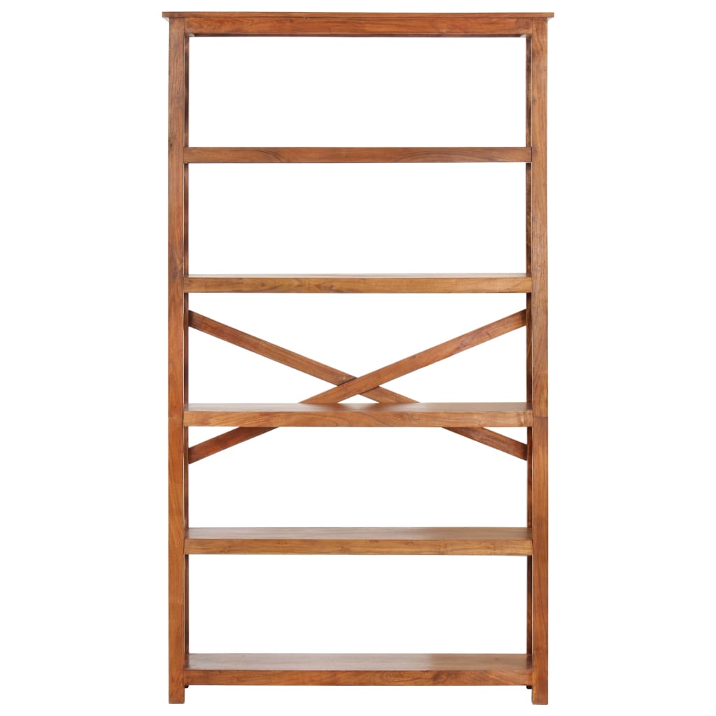 Bookcase, 100x30x180 cm solid acacia wood with honey finish