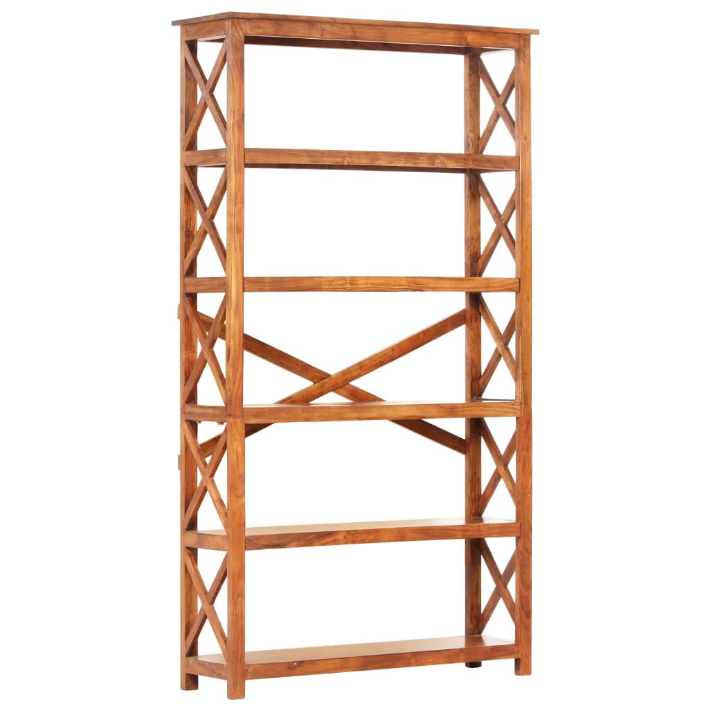 Bookcase, 100x30x180 cm solid acacia wood with honey finish