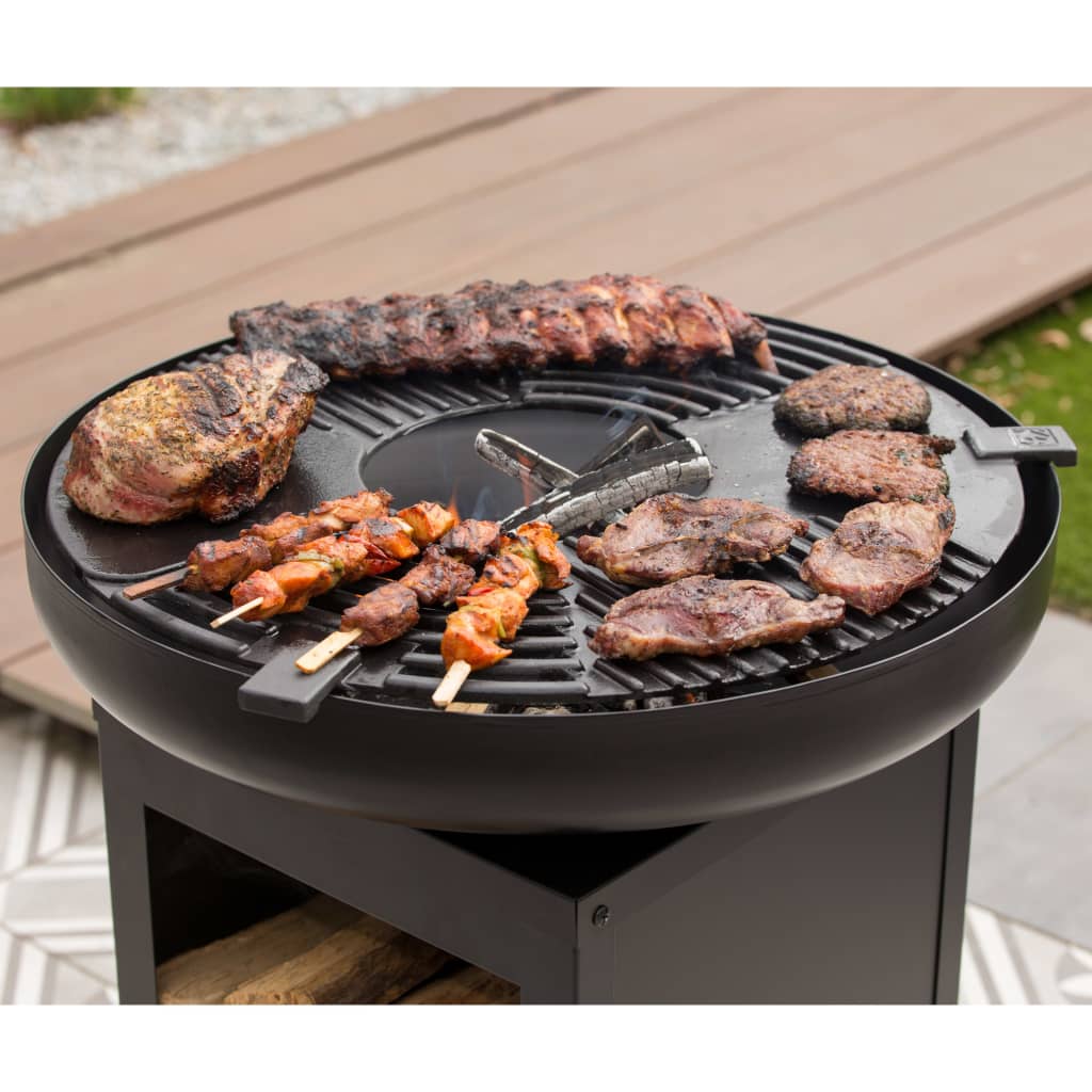 Matanzas plancha outdoor grill, matte black, steel