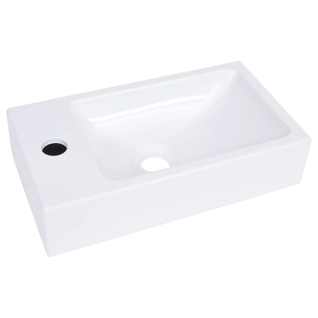 Sink, white, 400 x 220 x 90 mm, SMC