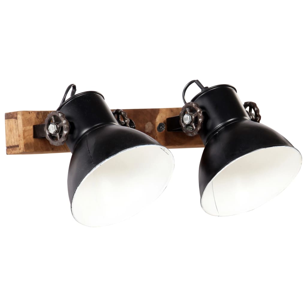 Industrial wall lamp, black, 45 x 25 cm, E27