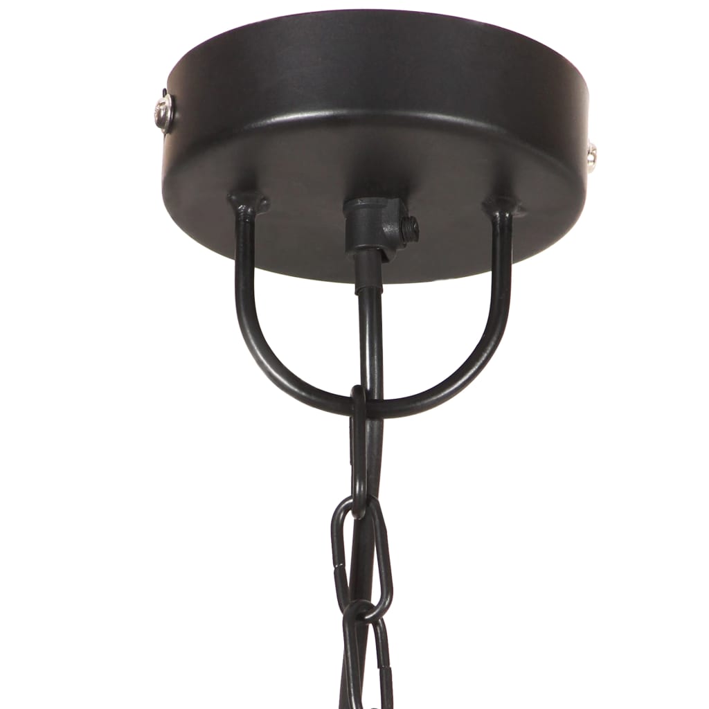 Industrial pendant lamp, black, 32 cm, E27, round, 25 W