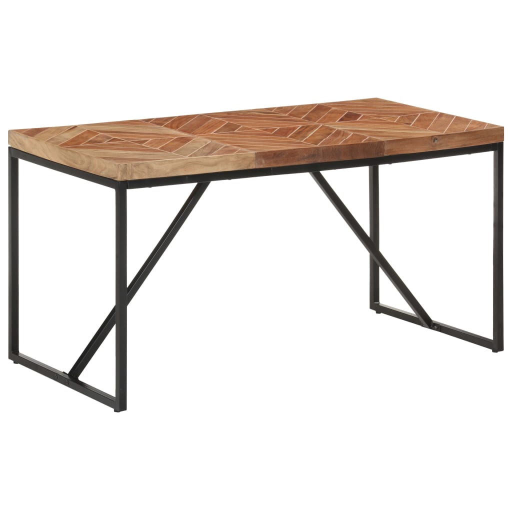 Kitchen table, 140x70x76 cm, solid acacia/mango wood