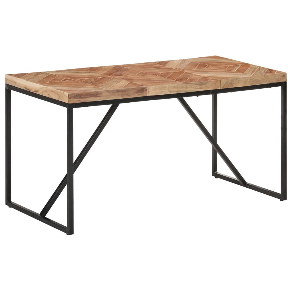 Kitchen table, 140x70x76 cm, solid acacia/mango wood