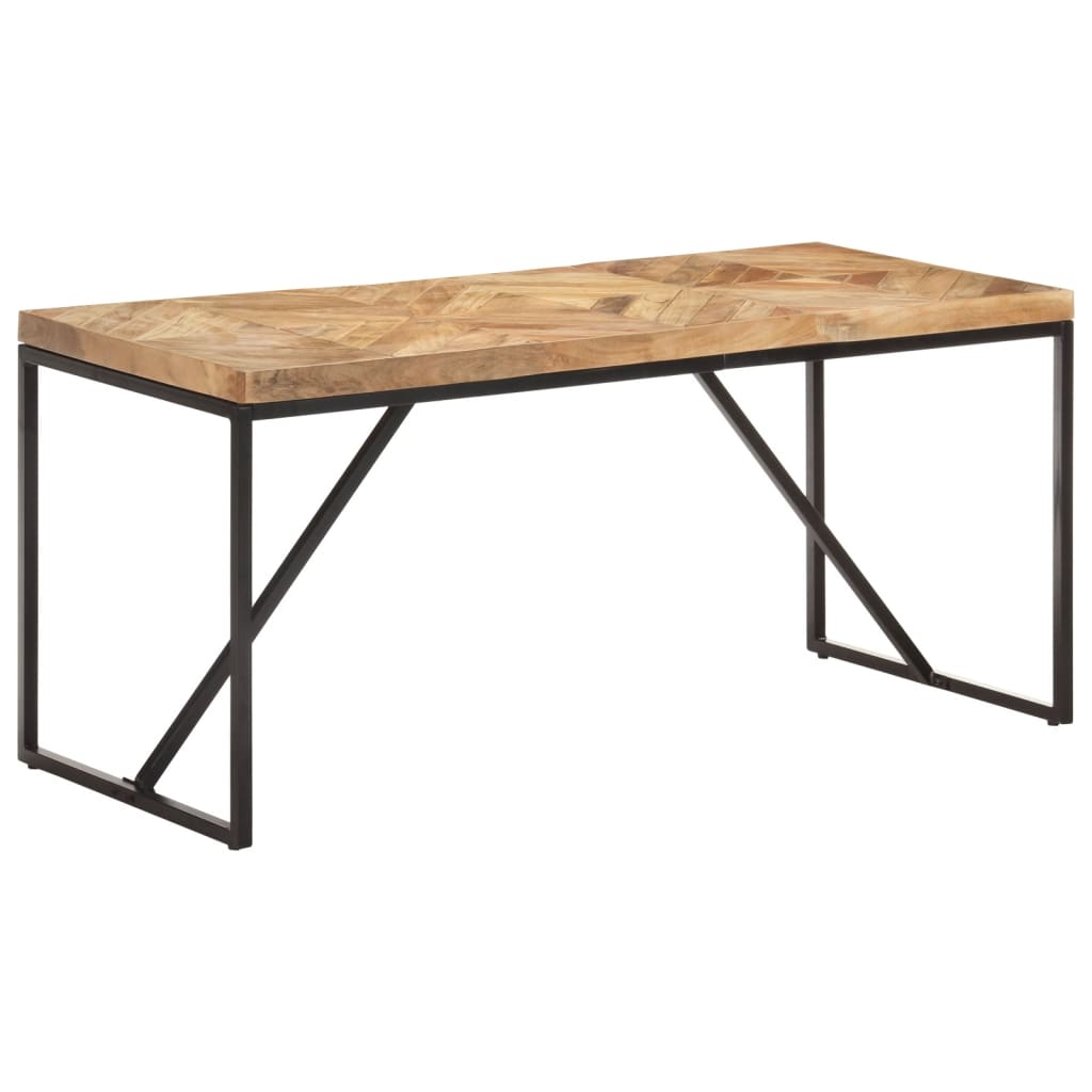 Kitchen table, 160x70x76 cm, solid acacia/mango wood