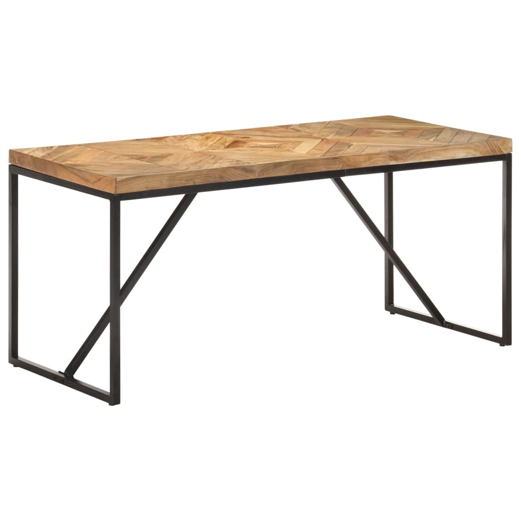 Kitchen table, 160x70x76 cm, solid acacia/mango wood