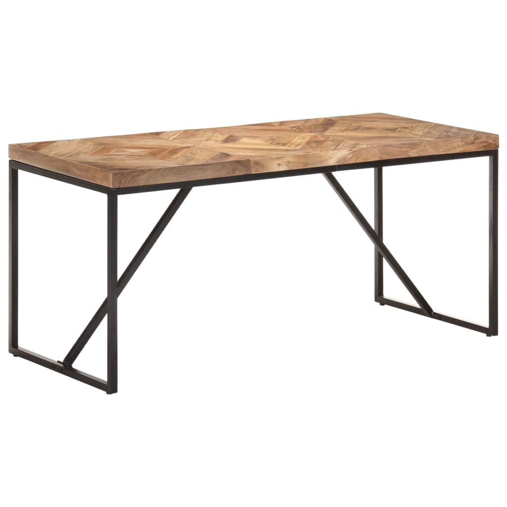 Kitchen table, 160x70x76 cm, solid acacia/mango wood