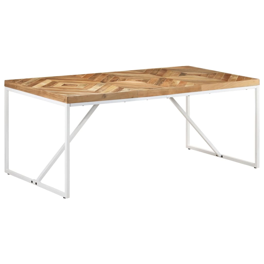 Kitchen table, 180x90x76 cm, solid acacia &amp; mango wood