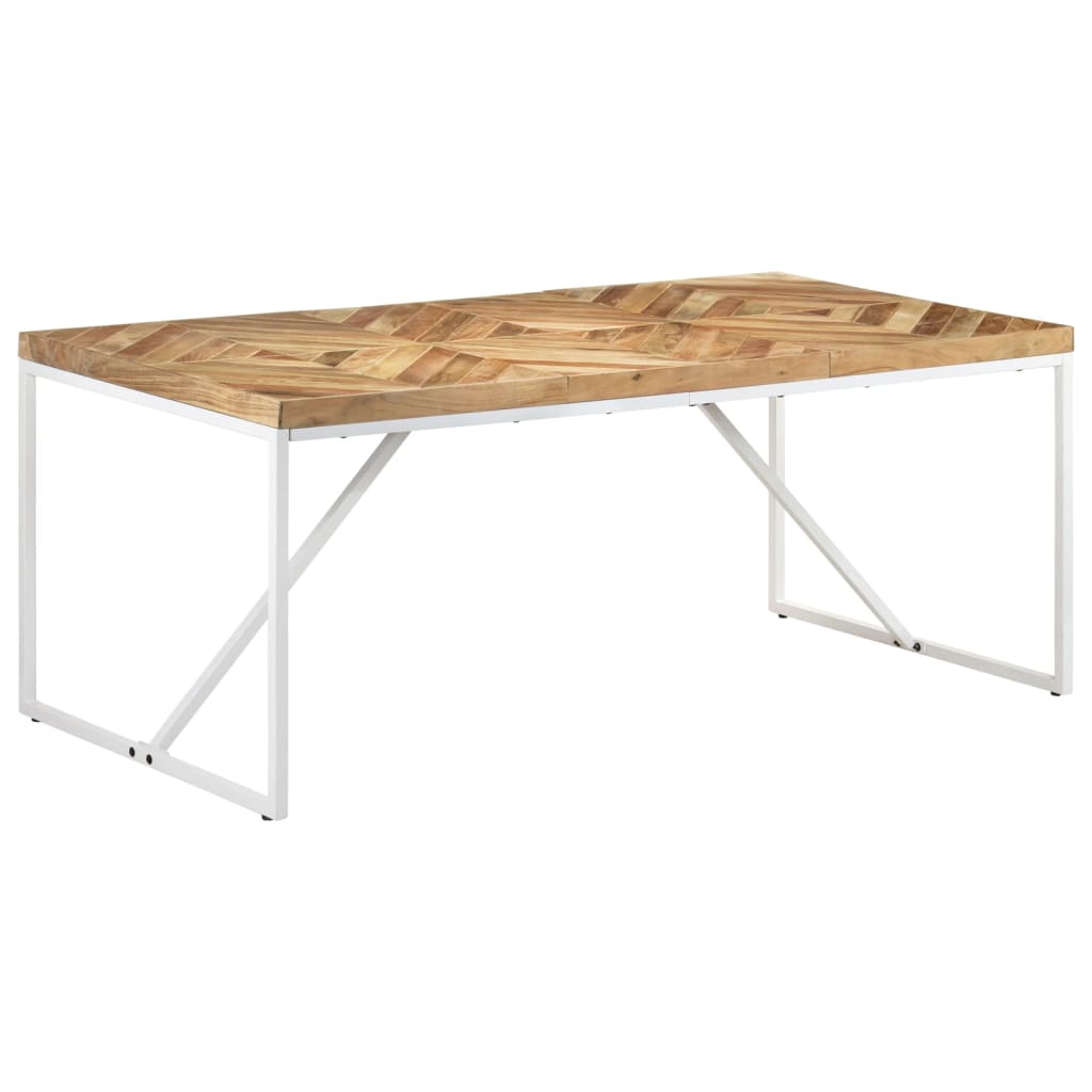 Kitchen table, 180x90x76 cm, solid acacia &amp; mango wood