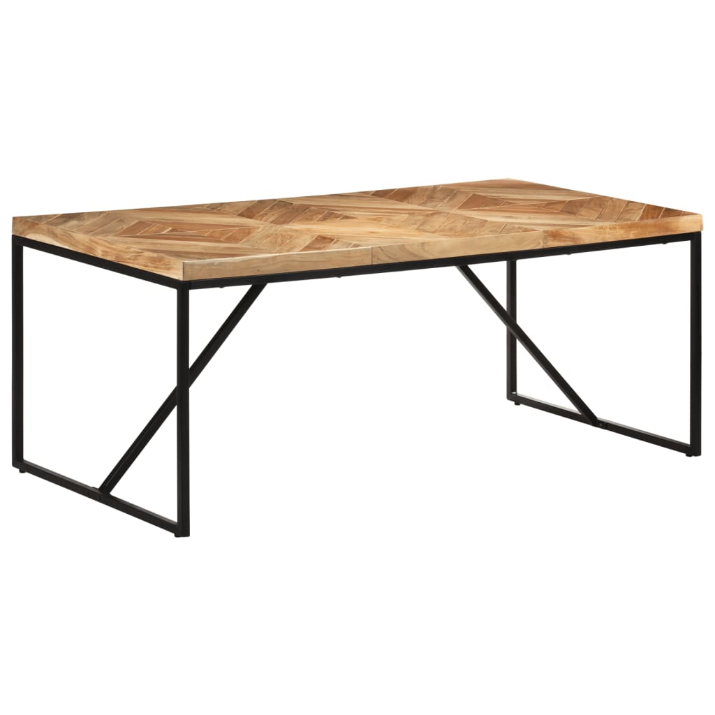 Kitchen table, 180 x 90 x 76 cm, solid acacia/mango wood