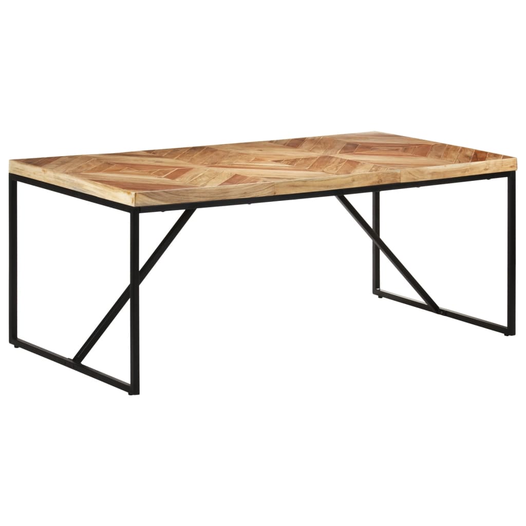 Kitchen table, 180 x 90 x 76 cm, solid acacia/mango wood