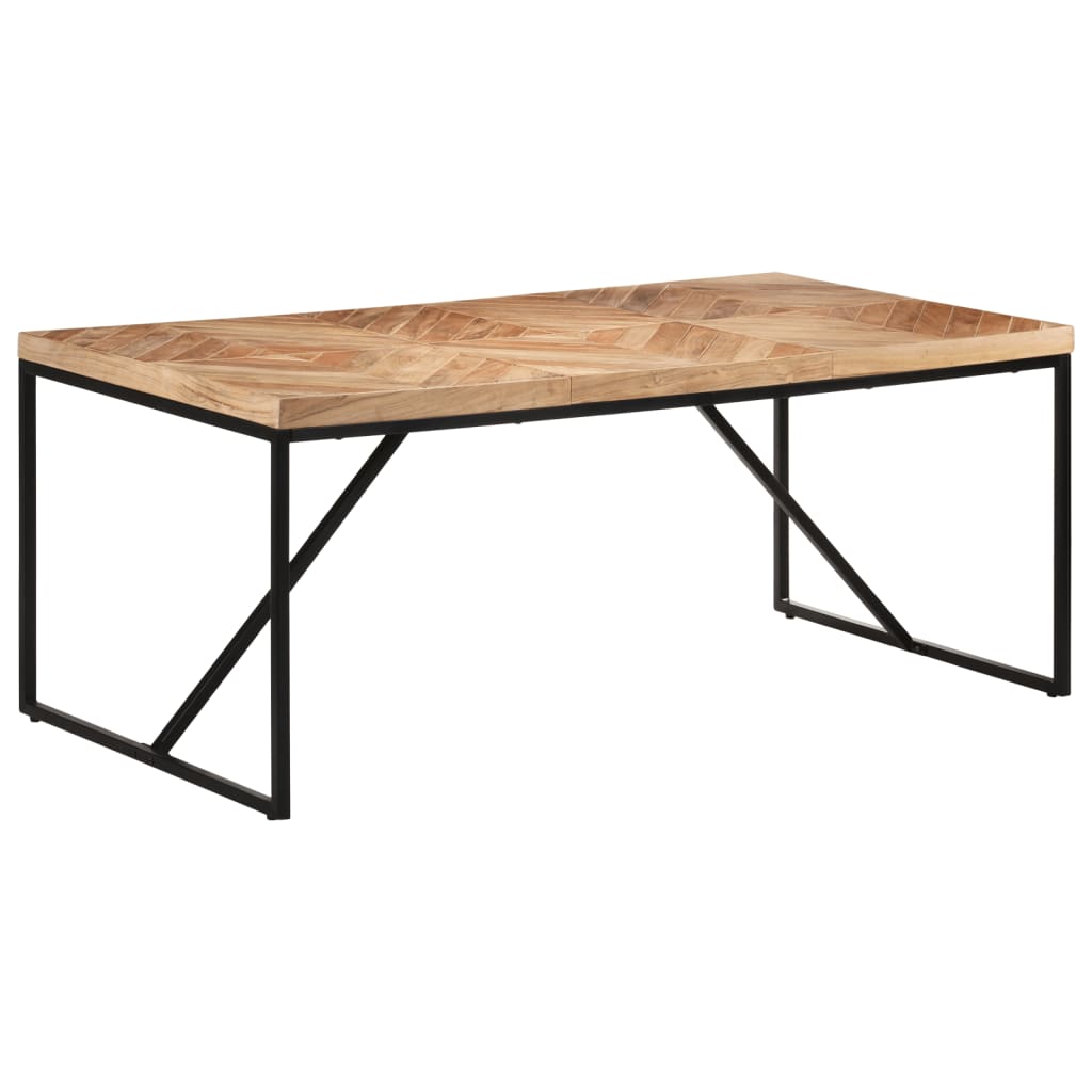 Kitchen table, 180 x 90 x 76 cm, solid acacia/mango wood