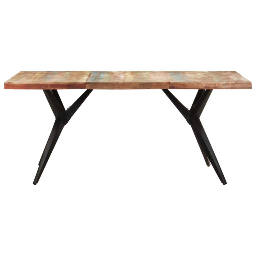 Kitchen table, 180x90x76 cm, solid recycled wood