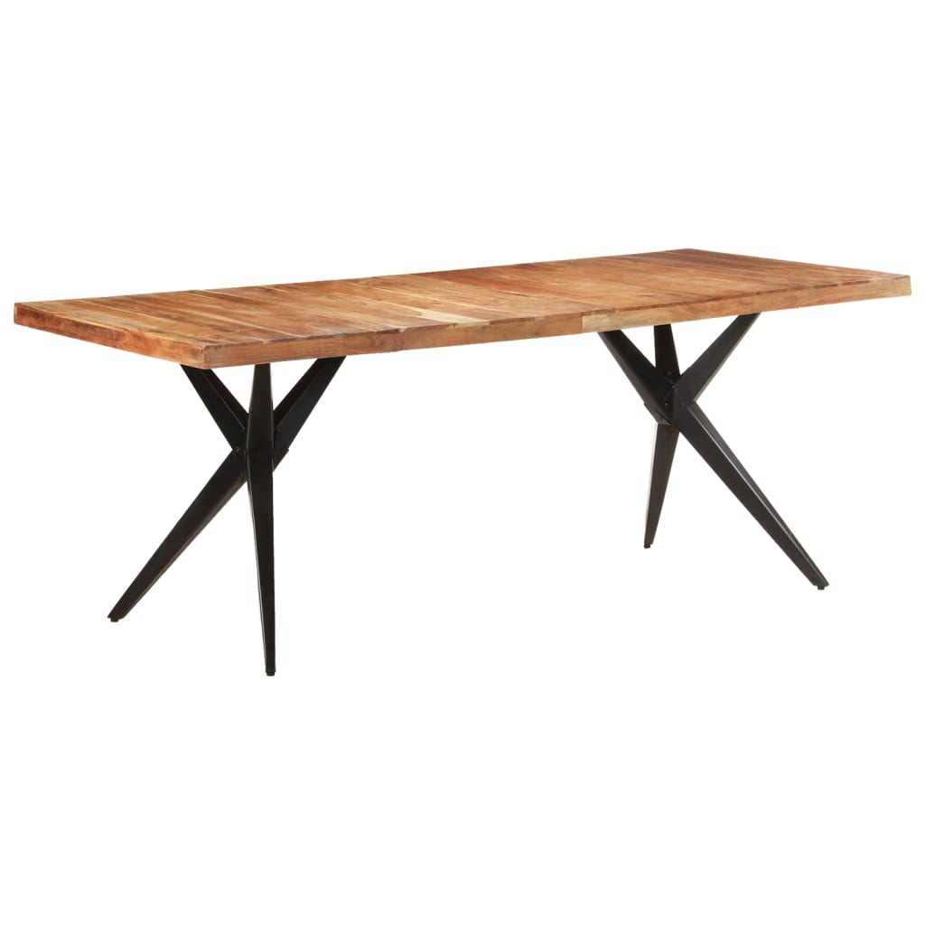 Kitchen table, 200x90x76 cm, solid acacia wood