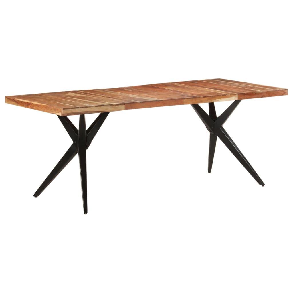 Kitchen table, 200x90x76 cm, solid acacia wood