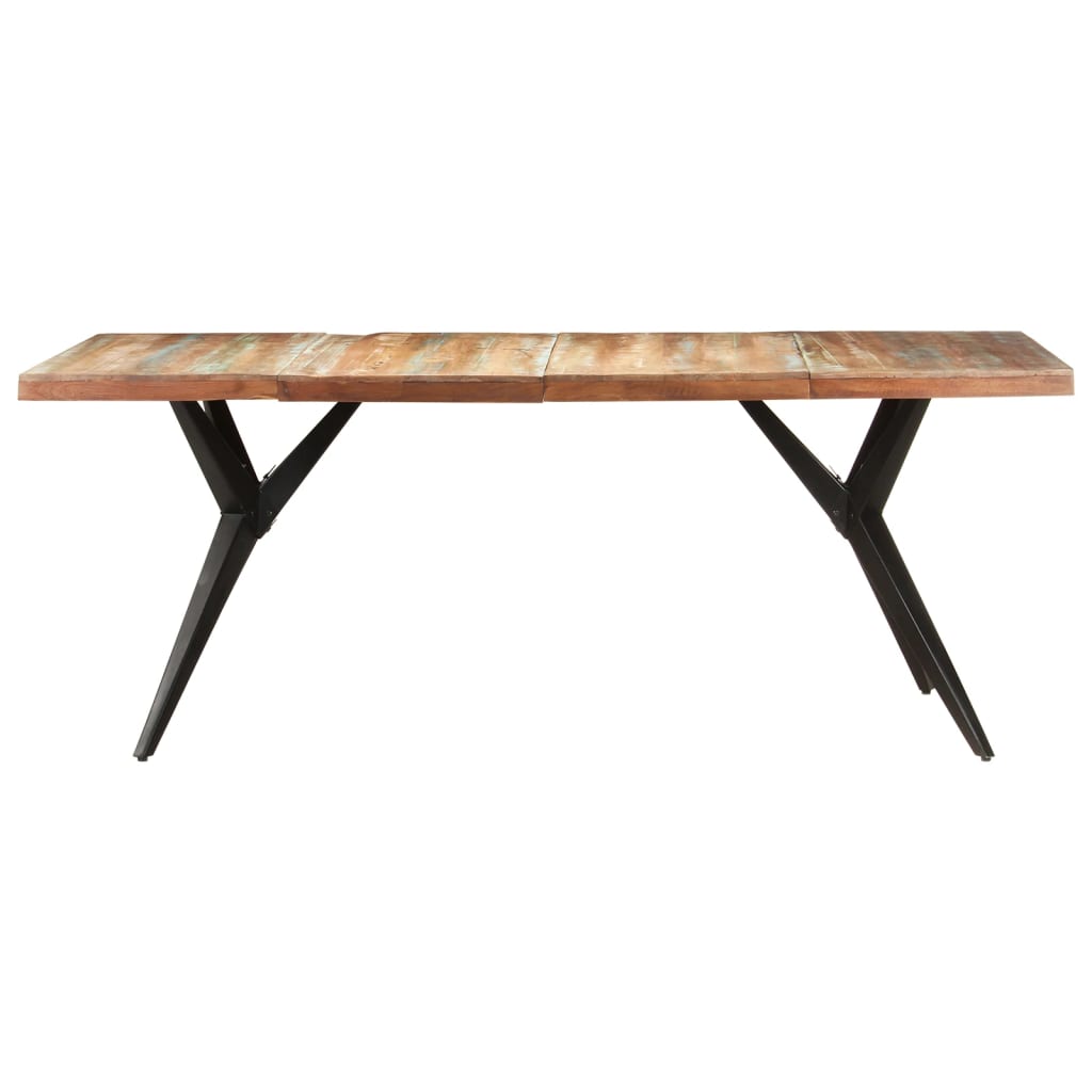 Kitchen table, 200x90x76 cm, solid recycled wood