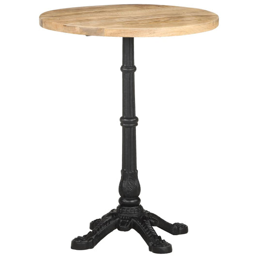 Bistro table, Ø60 x 76 cm, raw mango wood