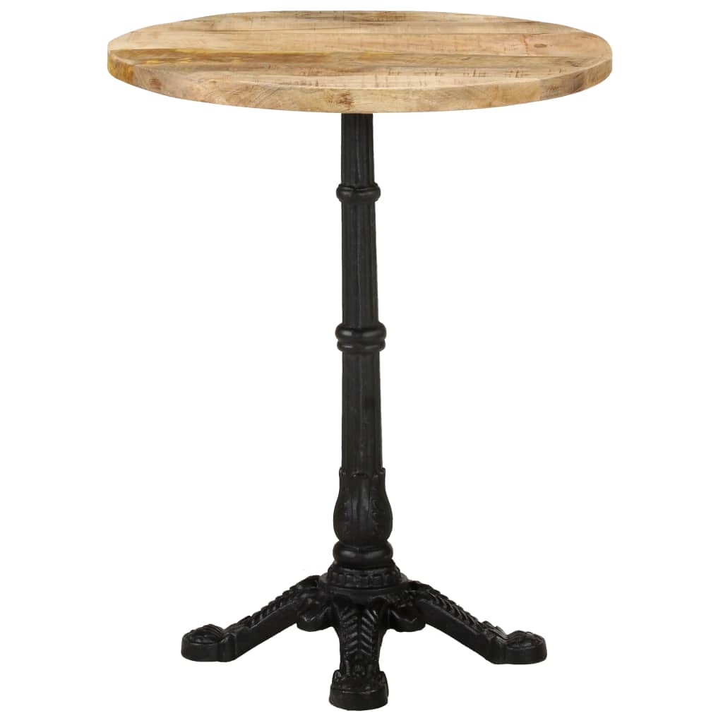 Bistro table, Ø60 x 76 cm, raw mango wood