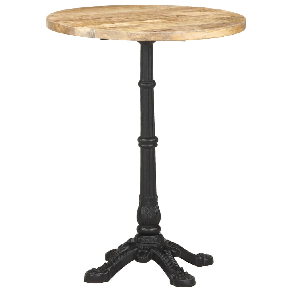 Bistro table, Ø60 x 76 cm, raw mango wood