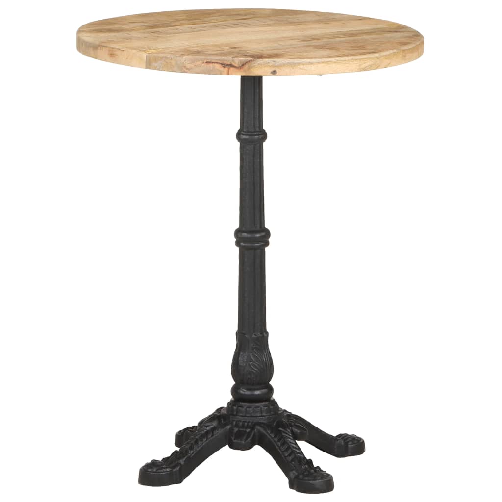 Bistro table, Ø60 x 76 cm, raw mango wood