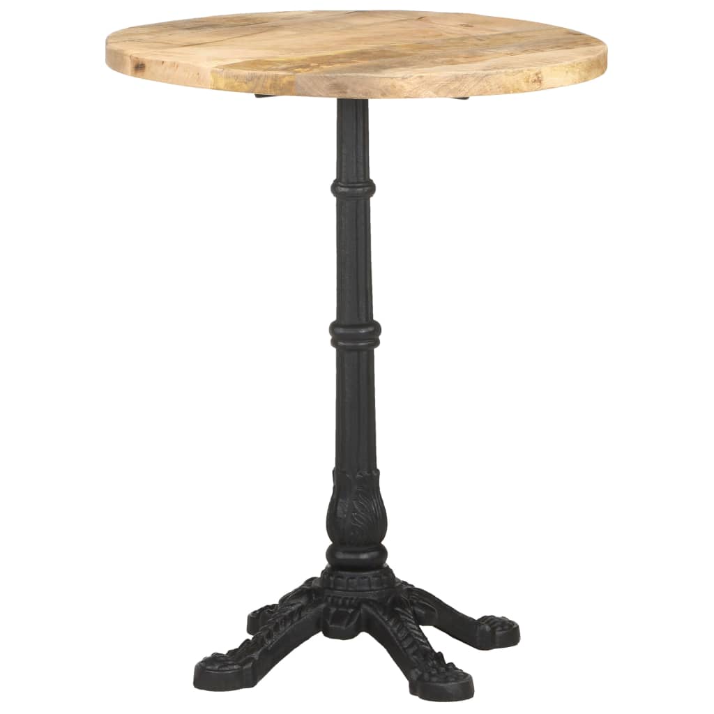 Bistro table, Ø60 x 76 cm, raw mango wood