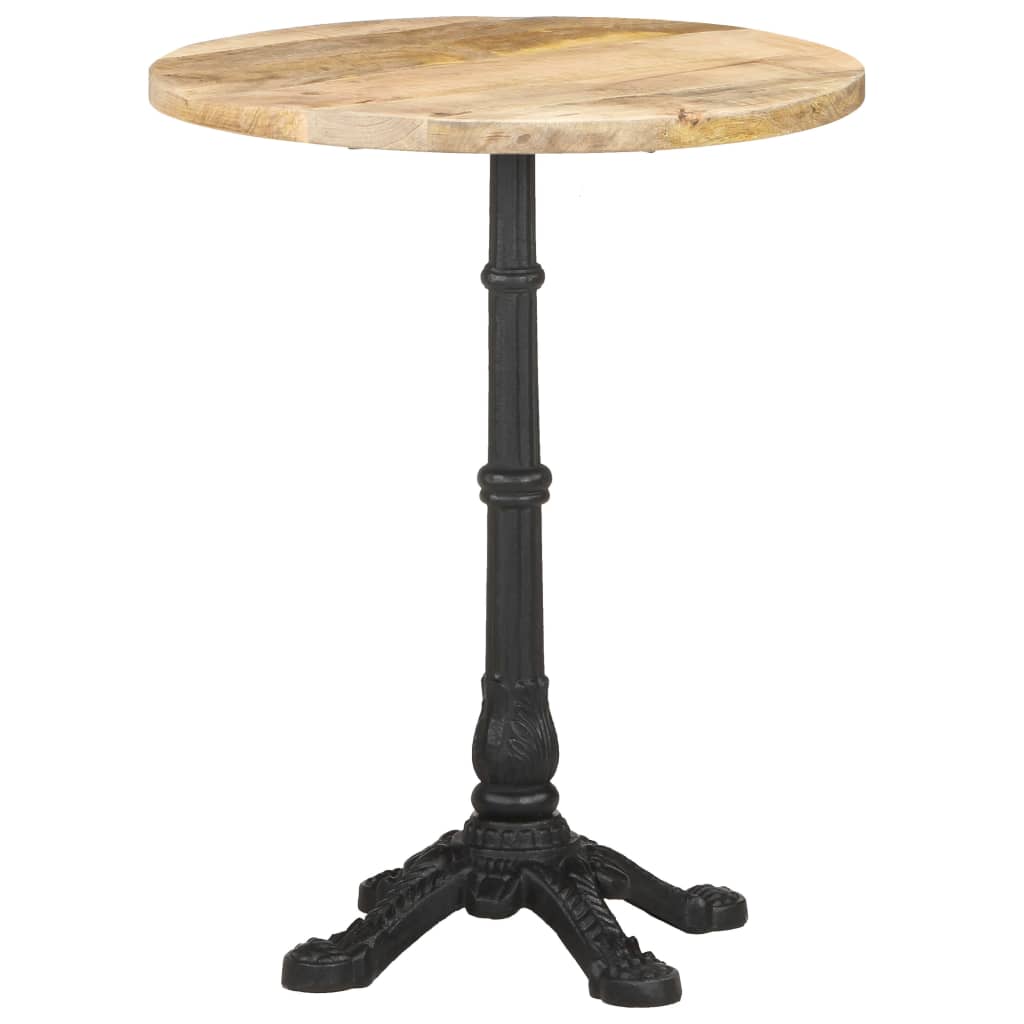 Bistro table, Ø60 x 76 cm, raw mango wood