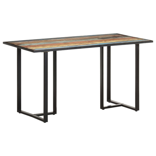 Kitchen table, 140 cm, solid recycled wood