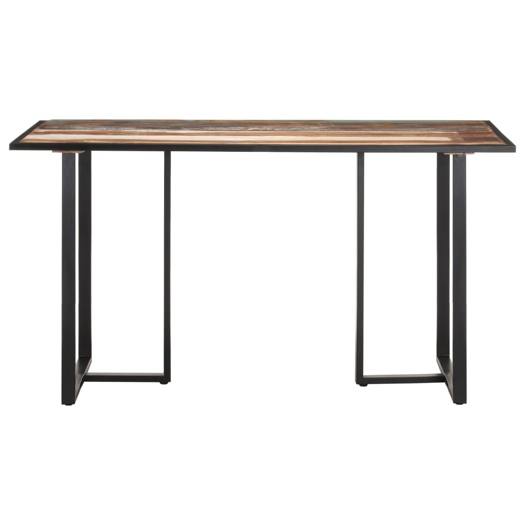 Kitchen table, 140 cm, solid recycled wood