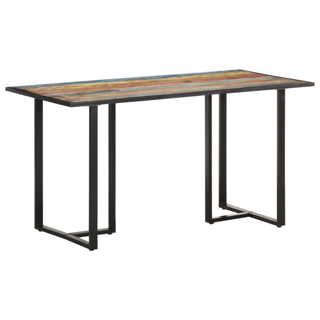 Kitchen table, 140 cm, solid recycled wood