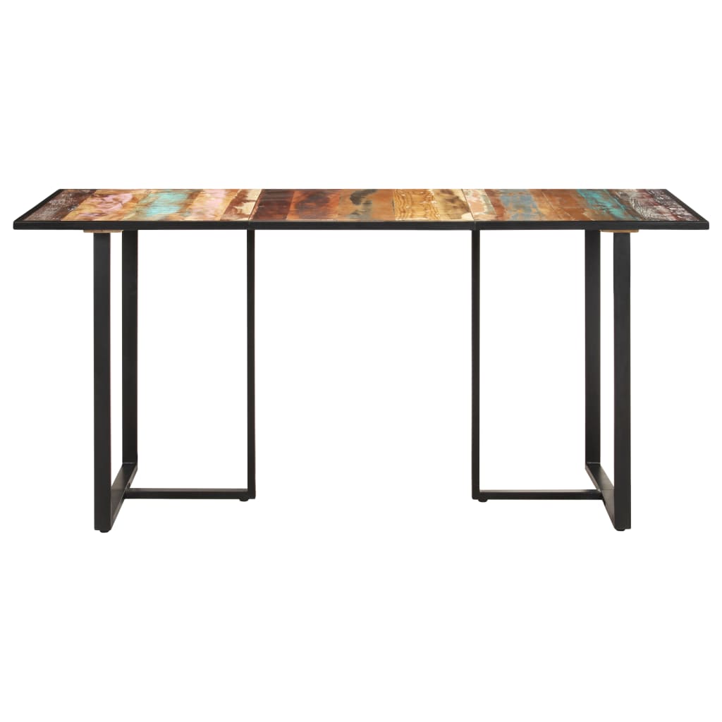 Kitchen table, 160 cm, solid recycled wood