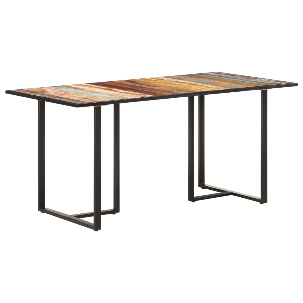 Kitchen table, 160 cm, solid recycled wood