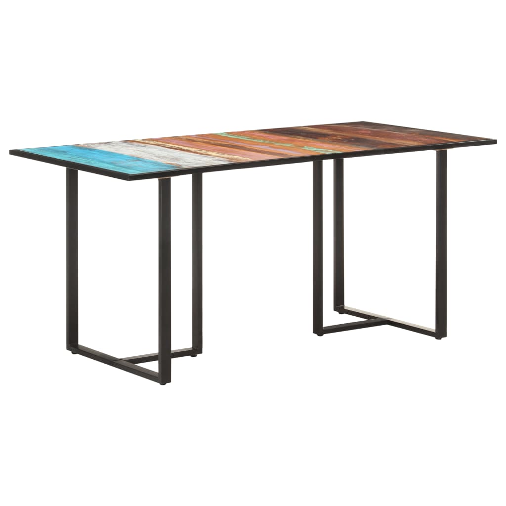 Kitchen table, 160 cm, solid recycled wood