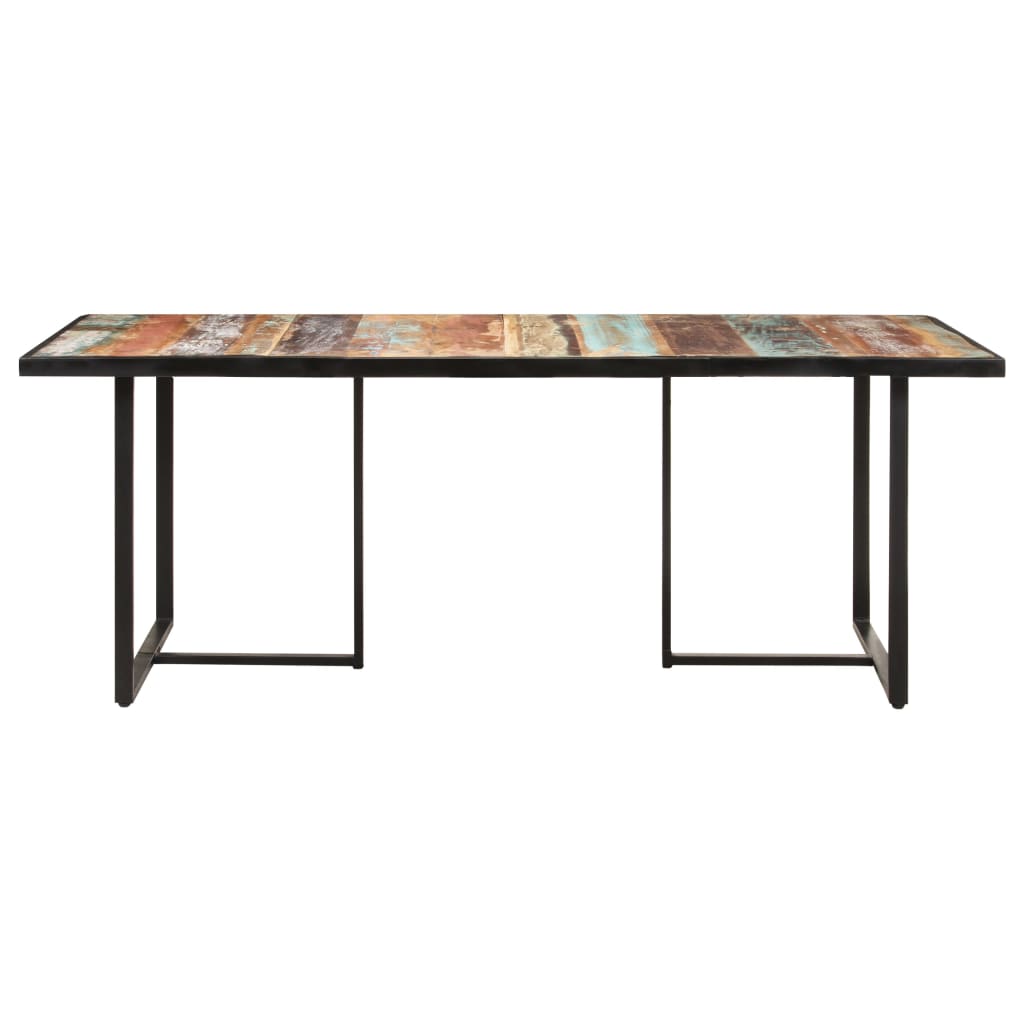 Kitchen table, 200 cm, solid recycled wood