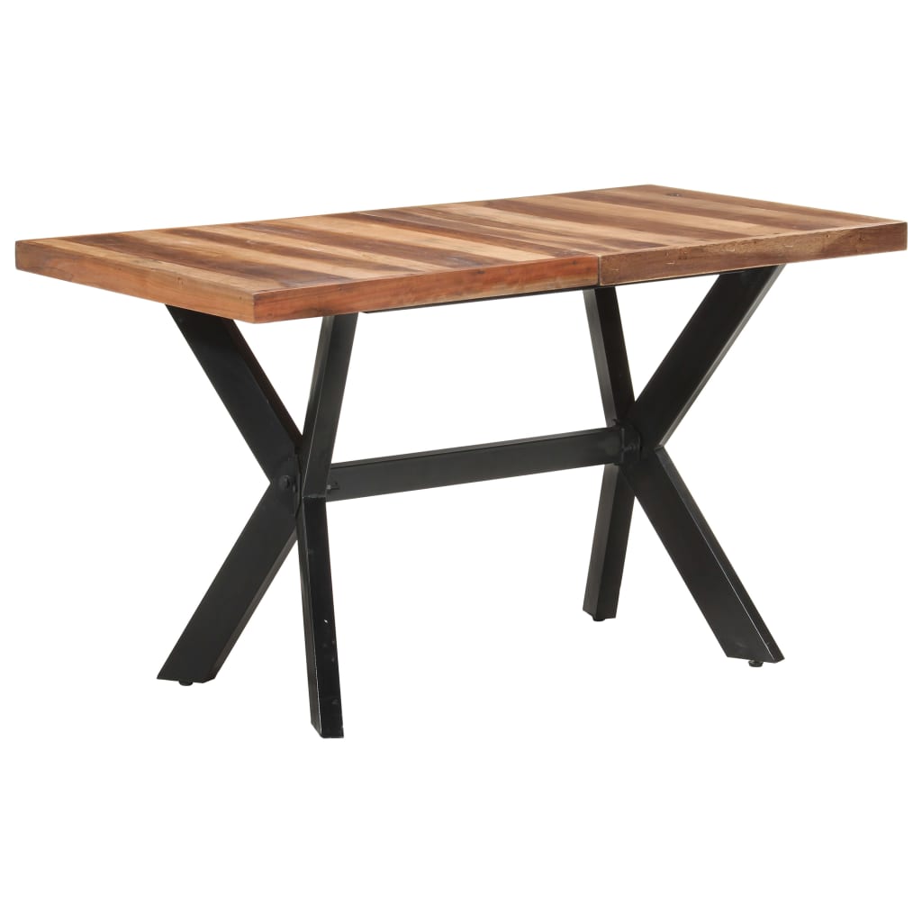 Kitchen table, 140x70x75 cm, solid wood, honey finish