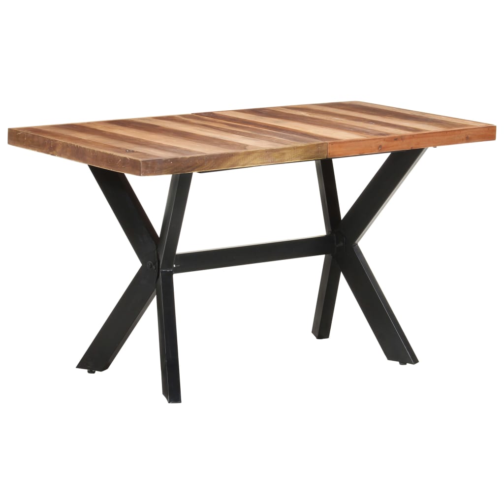 Kitchen table, 140x70x75 cm, solid wood, honey finish