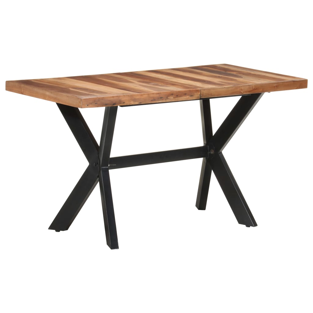 Kitchen table, 140x70x75 cm, solid wood, honey finish