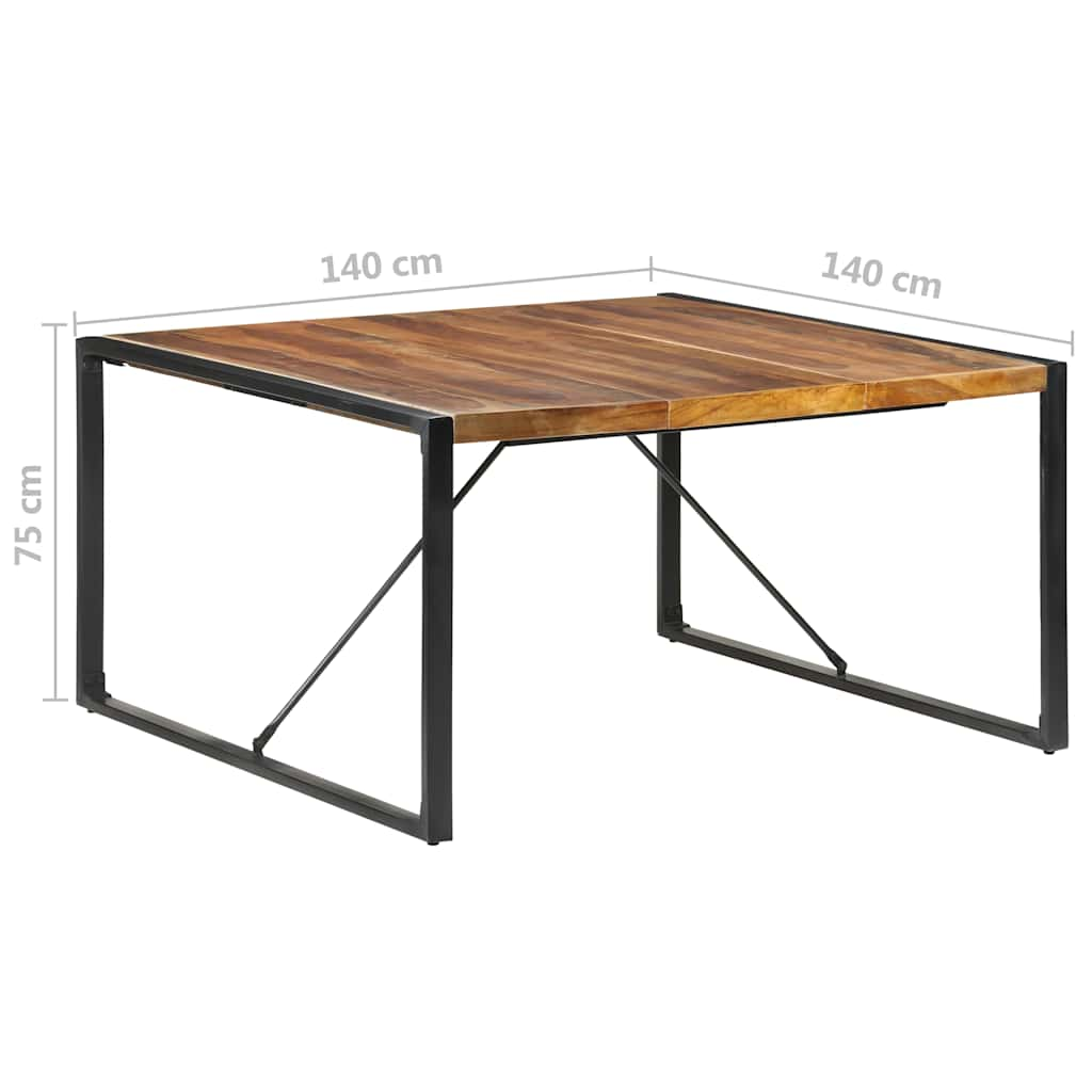 Kitchen table, 140x140x75 cm, solid wood