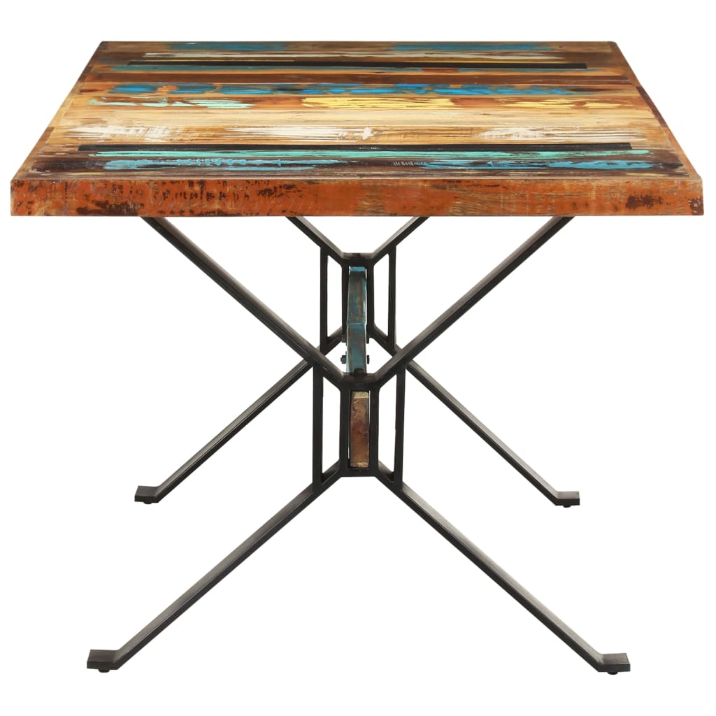 Kitchen table, 180 x 90 x 76 cm, solid recycled wood