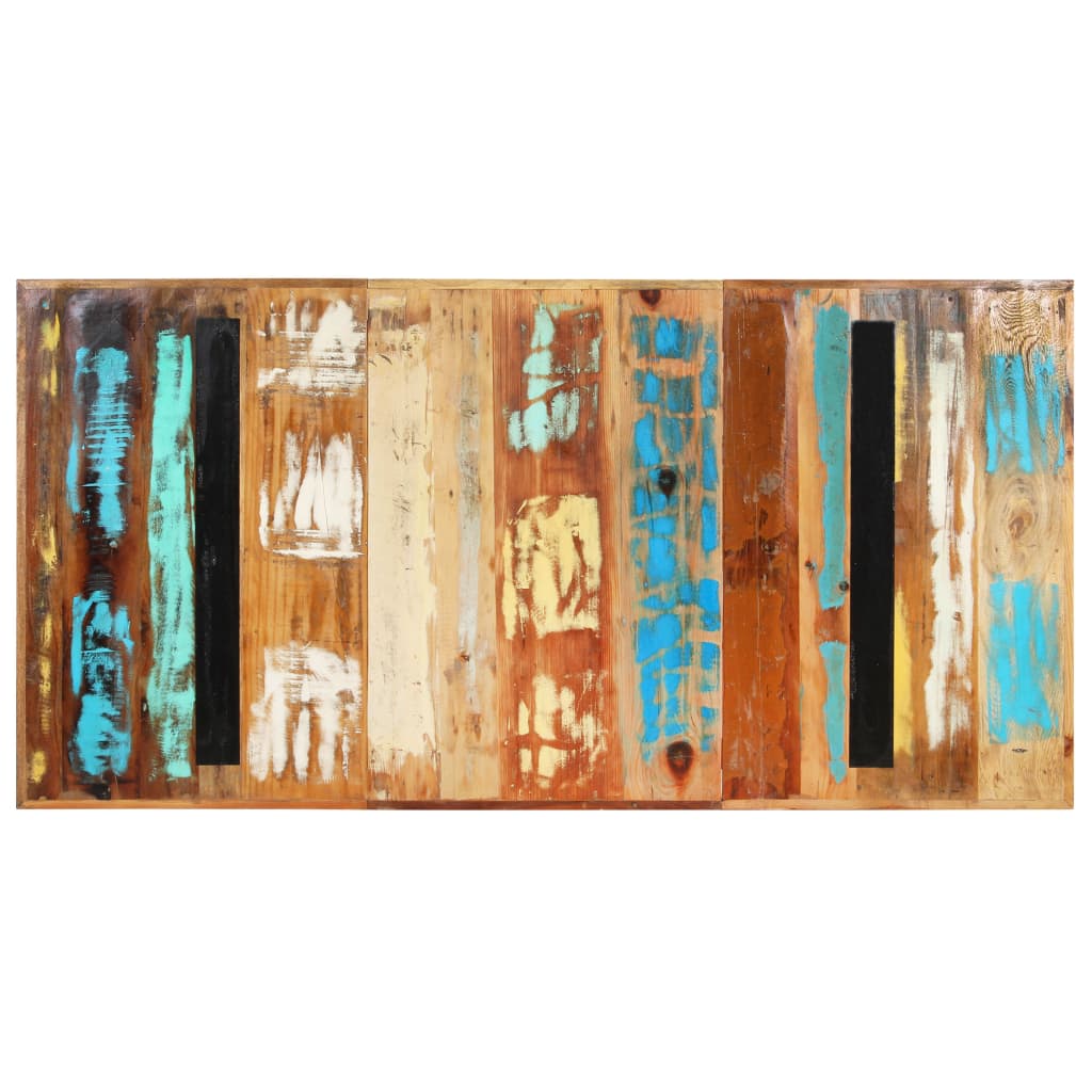 Kitchen table, 180 x 90 x 76 cm, solid recycled wood