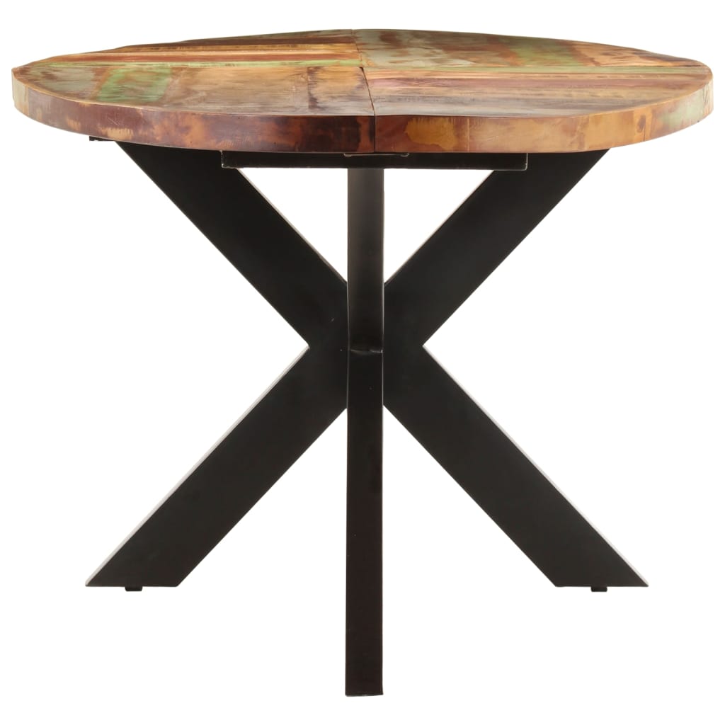 Kitchen table, 240x100x75 cm, solid recycled wood