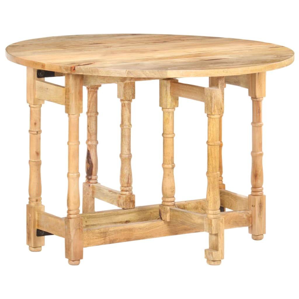 Kitchen table, 110x76 cm, solid mango wood, round