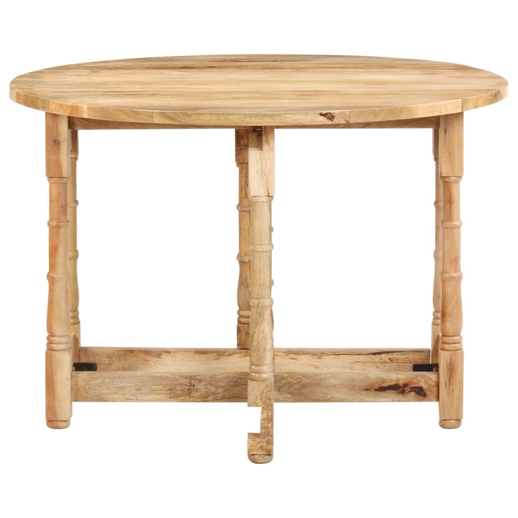 Kitchen table, 110x76 cm, solid mango wood, round