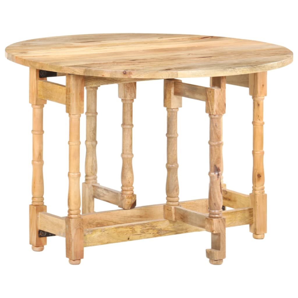 Kitchen table, 110x76 cm, solid mango wood, round