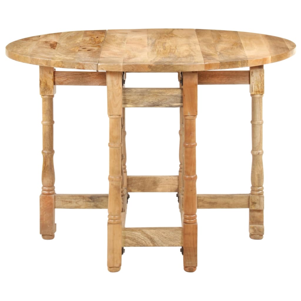 Kitchen table, 110x76 cm, solid mango wood, round