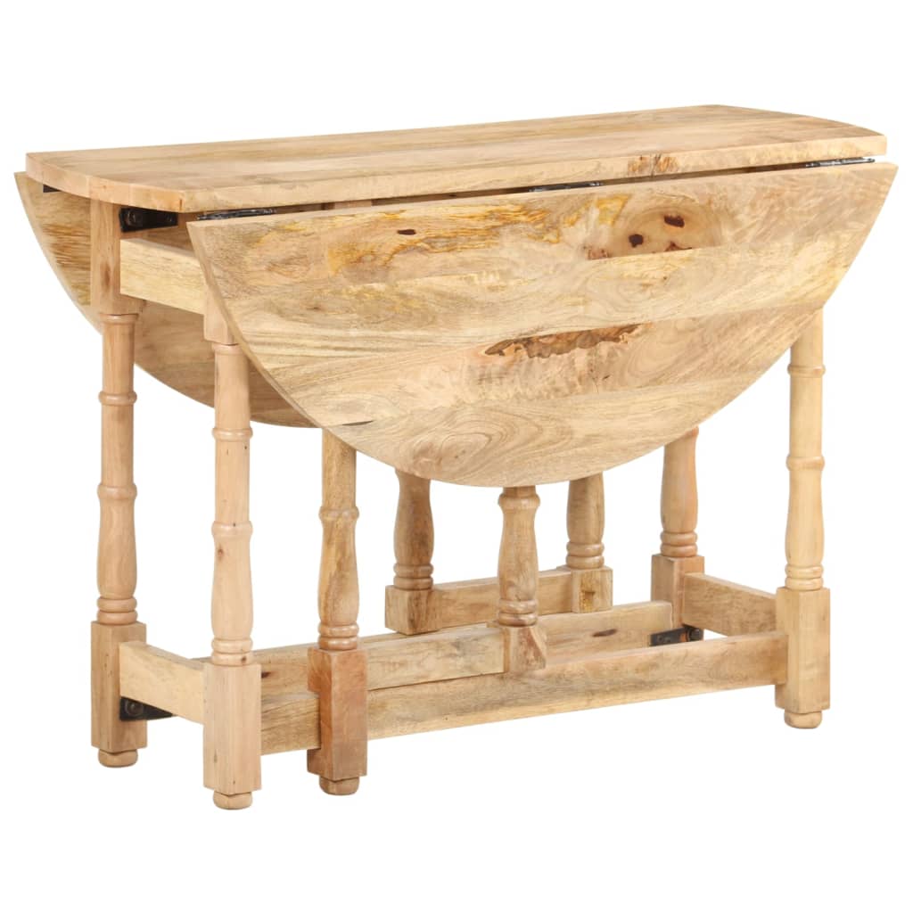 Kitchen table, 110x76 cm, solid mango wood, round