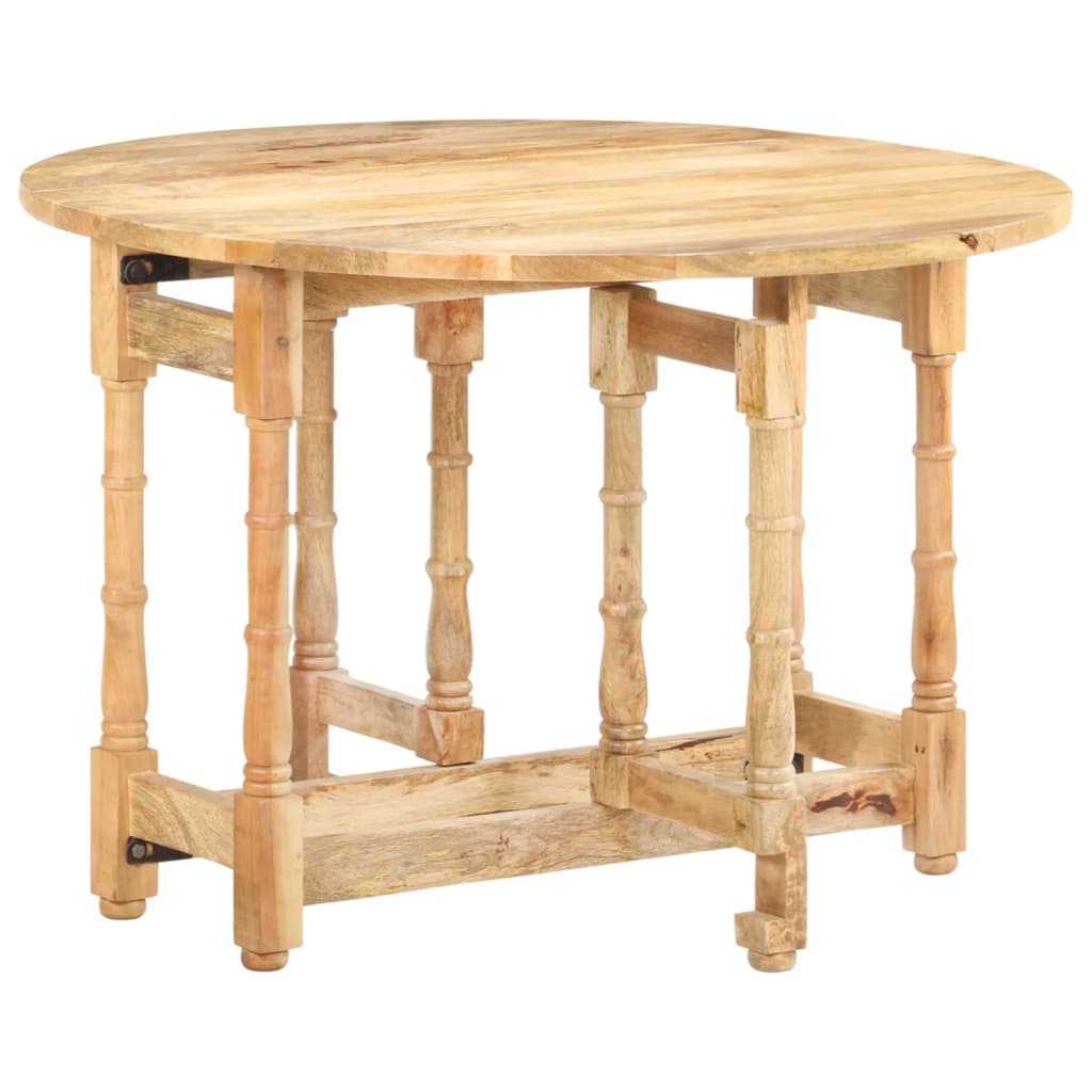 Kitchen table, 110x76 cm, solid mango wood, round