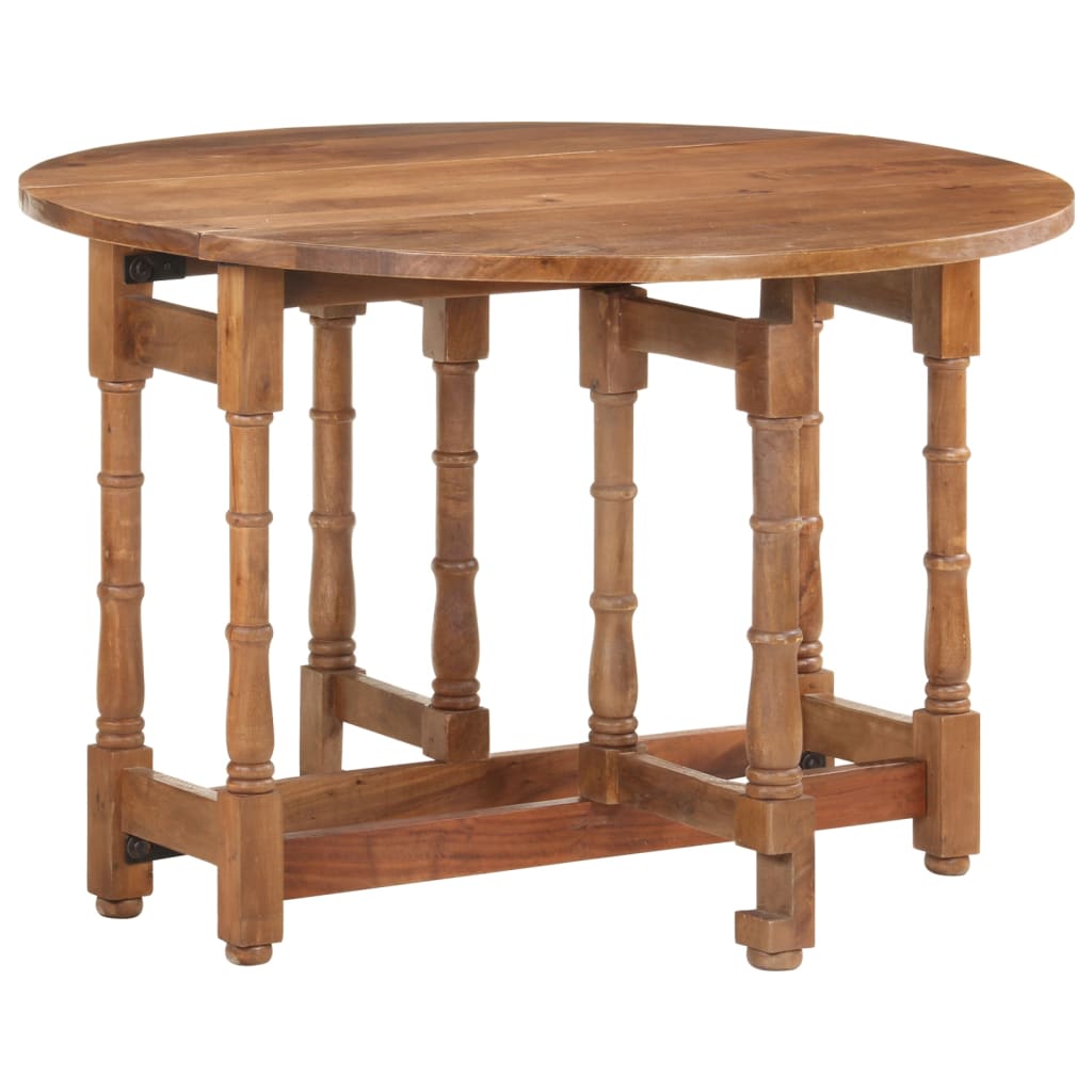 Kitchen table, 110x76 cm, solid mango wood, round